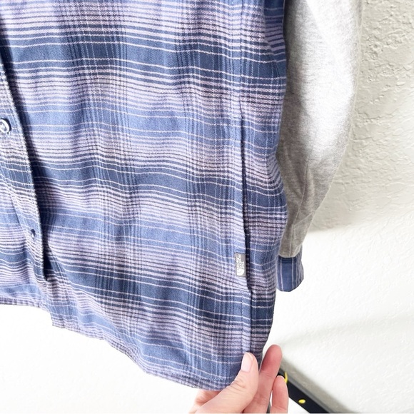 The North Face Jacket Women's Medium Campground Shacket Button Plaid Hoodie - Picture 5 of 12